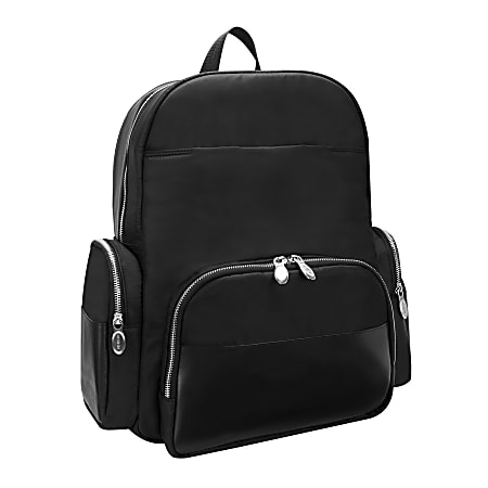 McKlein N-Series Cumberland Nano Tech Backpack With 17" Laptop Pocket, Black