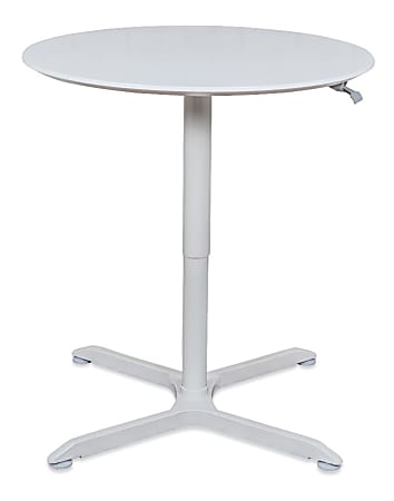 Luxor Round Cafe Table, 42-7/16"H x 32"W x 32"D, White