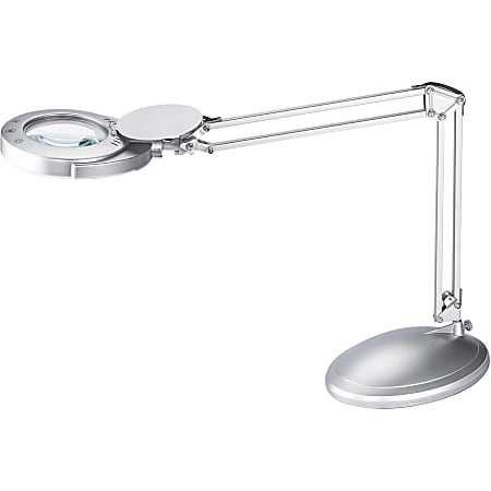 Bostitch PureOptics LED VLED600 Magnifying Desk Lamp With Clamp Mount 22 H  White - Office Depot