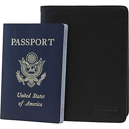 Mobile Edge I.D. Sentry Passport Wallet - Leather - Black