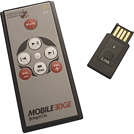 Mobile Edge MEAPE3 Device Remote Control - For PC - 60 ft Operating Distance - Black, Gray