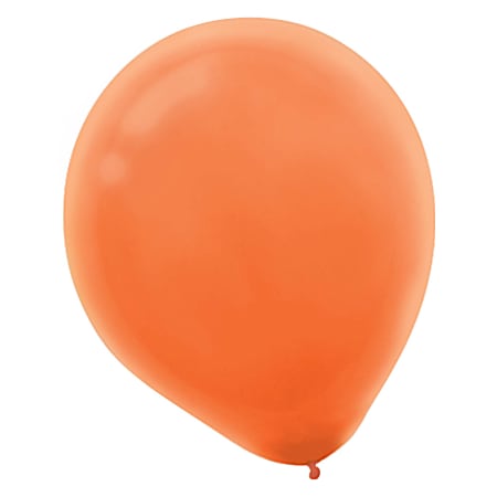 Amscan Latex Balloons, 12", Orange Peel, 72 Balloons