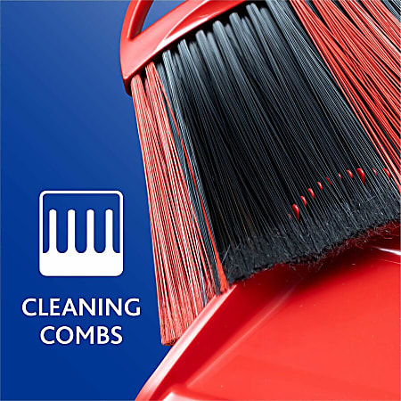 O-Cedar PowerCorner One Sweep Broom - 1 Each - Red, Black, Gray O-Cedar PowerCorner One Sweep Broom - 1 Each - Red, Black, Gray