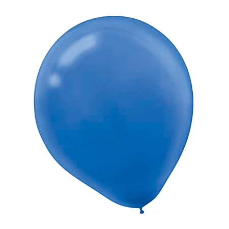 Amscan Latex Balloons, 12", Royal Blue, 72 Balloons Per Pack, Set Of 2 Packs