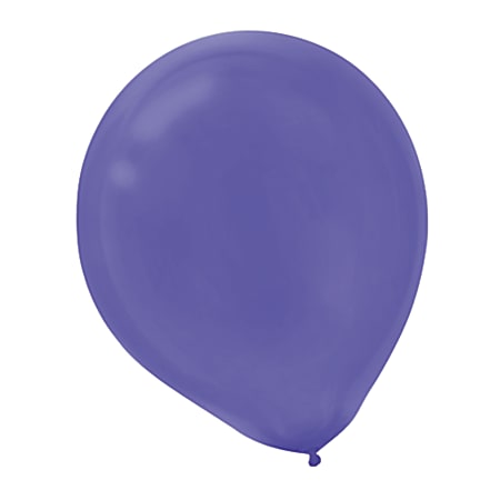 Amscan Latex Balloons, 12", Purple, 72 Balloons Per