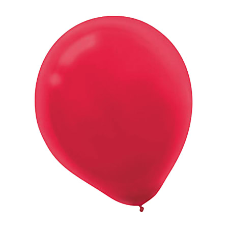 Amscan Latex Balloons, 12", Apple Red, 72 Balloons
