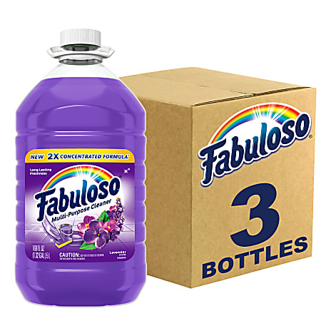 Fabuloso All-Purpose Cleaner, Lavender Scent, 169 Oz, Case of 3 Bottles