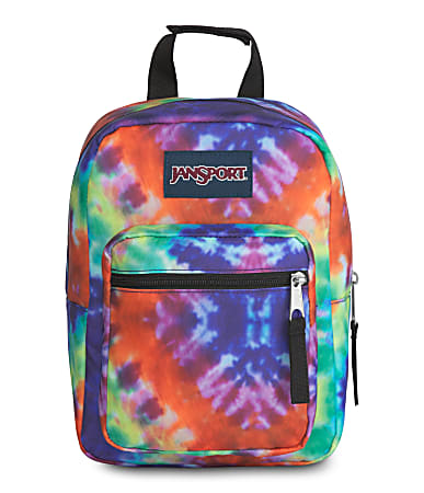 Jansport Big Break Lunch Bag, 10&rdquo;H x 7-1/2&rdquo;W x 5&rdquo;D, 100% Recycled, Red Multi Hippie Days