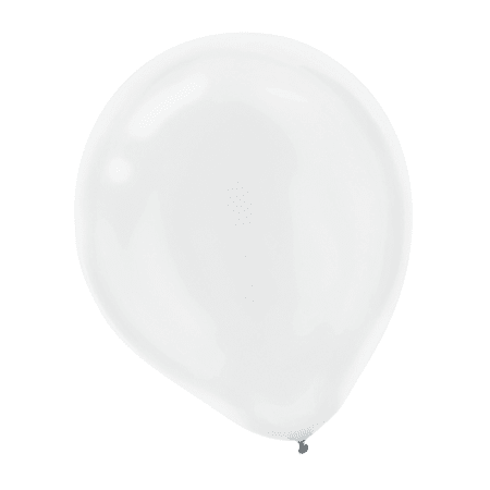 Amscan Pearlized Latex Balloons, 12", White, Pack Of 72 Balloons, Set Of 2 Packs