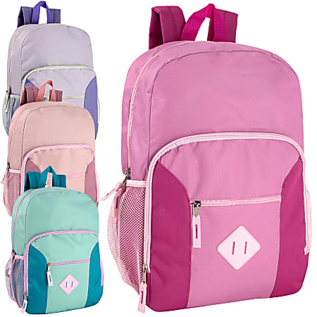 Summit Ridge Multi Pocket Backpacks, Assorted Colors, Pack Of 24 Backpacks, 2509Q24