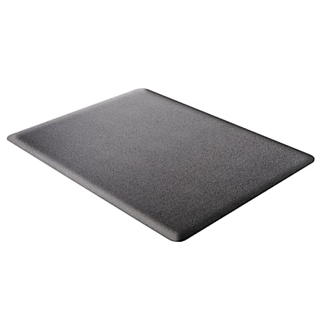 Deflecto Ergonomic Sit-Stand® Chair Mat For All Pile and Hard Floors, 46" x 60", Black