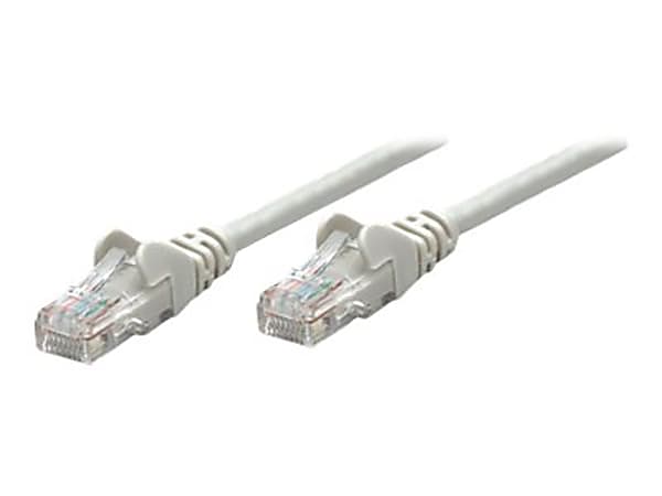 Intellinet Network Patch Cable, Cat5e, 3m, Grey, CCA, U/UTP, PVC, RJ45, Gold Plated Contacts, Snagless, Booted, Lifetime Warranty, Polybag - 319768