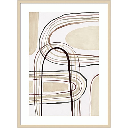 Amanti Art Arounds II by Nikki Galapon Wood Framed Wall Art Print, 41”H x 30"W, Natural