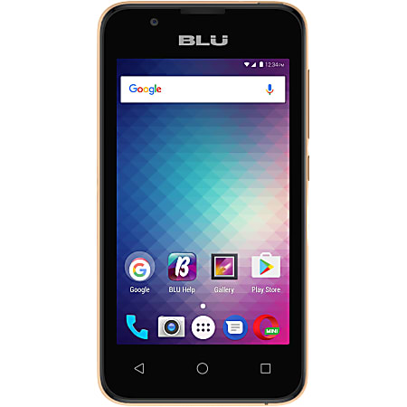 BLU Advance 4.0 L3 A110U Unlocked GSM Dual-SIM Phone, Gold, PBN201213