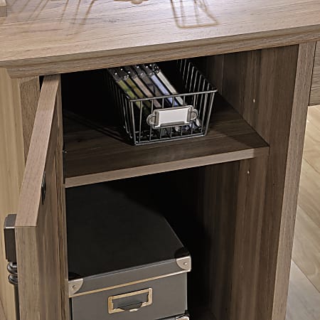 Sauder Barrister Lane 69 W L Shaped Computer Desk Salt Oak