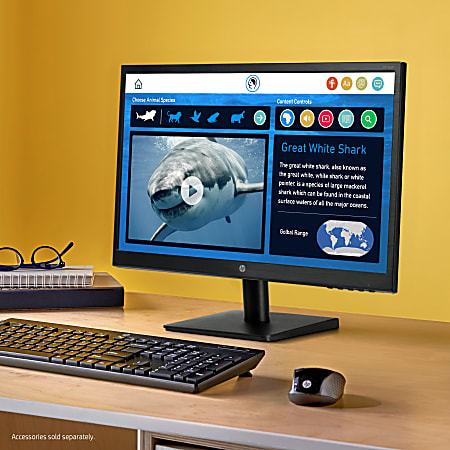 HP 22yh 21.5 Full HD LED Monitor 2QU11AAABA - Office Depot