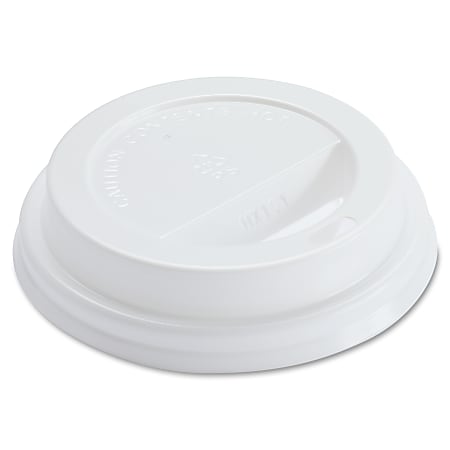 Genuine Joe Raised Siphole Hot Cup Lids - 1000 / Carton - White