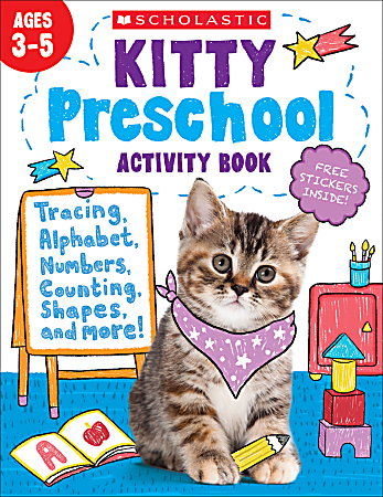 Scholastic® Kitty Preschool Activity Book, Pre-K