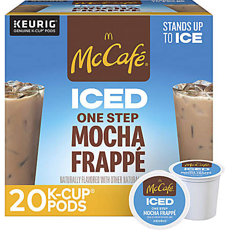 McCafé® K-Cup Iced One-Step Mocha Frappe Medium Roast K-Cup Pods, Box Of 20 Pods