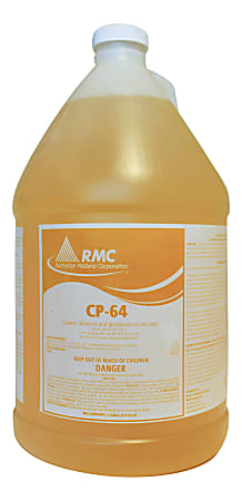 Rochester Midland CP-64 Disinfectant, 128 Oz, Citrus, Carton Of 4 Bottles