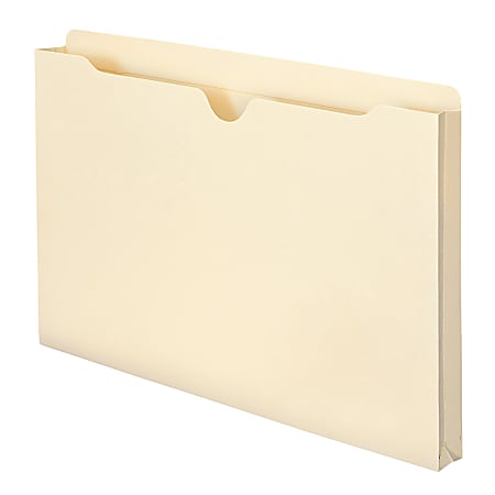 Smead® Expanding Reinforced Top-Tab File Jackets, 1" Expansion, Legal Size, Manila, Box Of 50