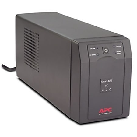 APC Smart UPS SC420 Battery Backup 420VA260 Watt - Office Depot