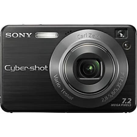 Sony Cyber shot DSC W120B 7.2 Megapixel Digital Camera Black