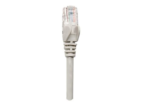Intellinet Network Patch Cable, Cat5e, 2m, Grey, CCA, U/UTP, PVC, RJ45, Gold Plated Contacts, Snagless, Booted, Lifetime Warranty, Polybag - Patch cable - RJ-45 (M) to RJ-45 (M) - 6.6 ft - UTP - CAT 5e - molded, snagless - gray