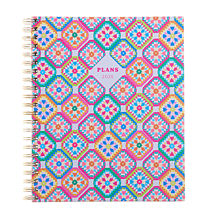 2025 Gartner Studios Wrapped Hardcover Daily/Weekly/Monthly Spiral Annual Planner, 9-1/8” x 11”, Multicolor, January 2025 To December 2025, 100558