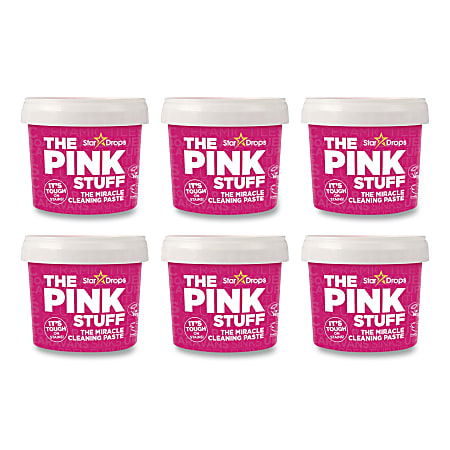The Pink Stuff Miracle Cleaning Paste, Fruity Scent, 17.6 oz Jar, 6/Carton