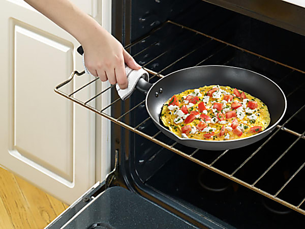 Starfrit The Rock Cookware Cooking Dishwasher Safe Oven Safe Black Aluminum  Handle - Office Depot