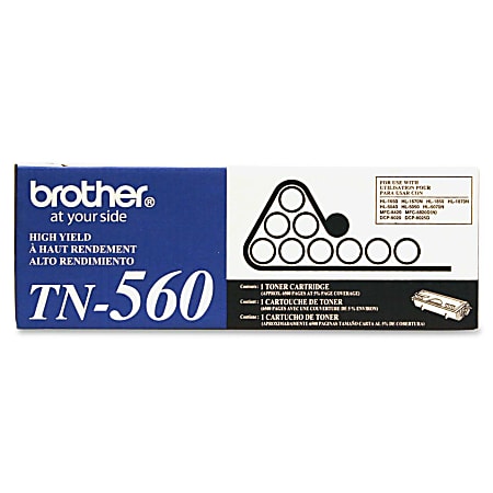 Brother® TN-560 High-Yield Black Toner Cartridge, TN-560BK