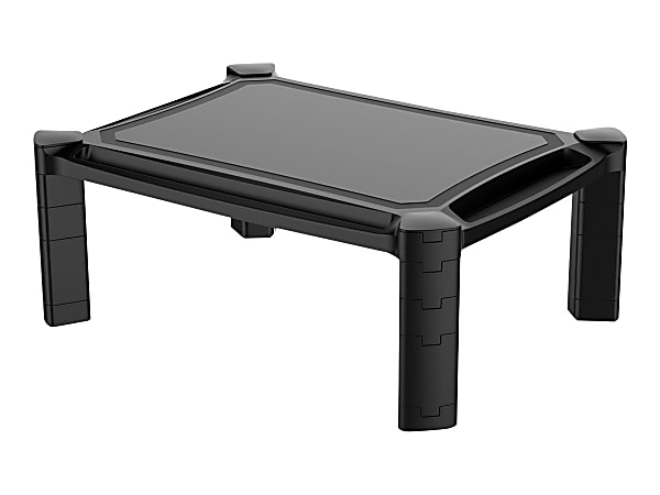 V7 DT1HARS-1N Riser Stand - Stand - for LCD display - plastic - black - desktop stand