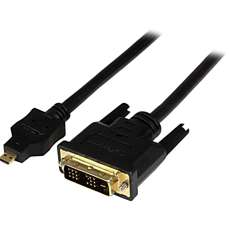 StarTech.com 1m Micro HDMI to DVI-D Cable - M/M - 3.28 ft DVI/HDMI Video Cable  - HDDDVIMM1M