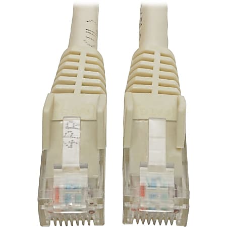 Tripp Lite® Cat6 Gigabit Snagless Molded Ethernet Cable, 6", White