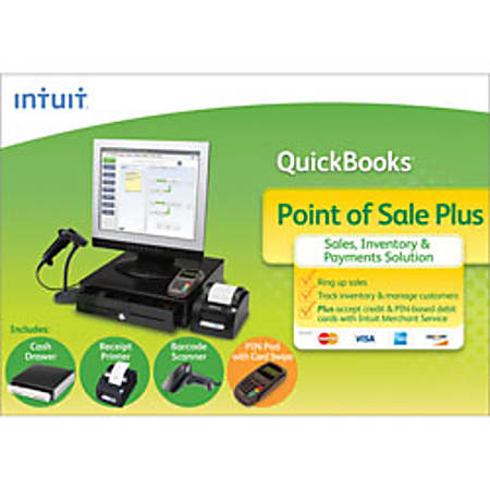 QuickBooks® Point Of Sale Plus Basic 10.0 With Hardware, Traditional Disc