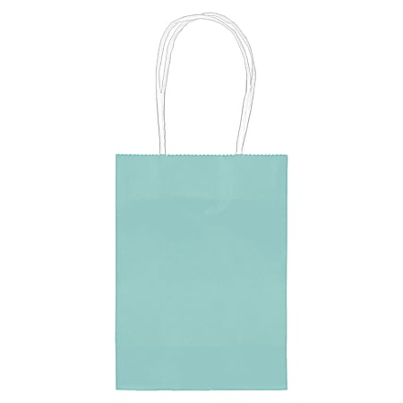 Amscan Kraft Paper Bags, 5-1/8"H x 4"W x 2"D, Pink, Pack Of 24 Bags