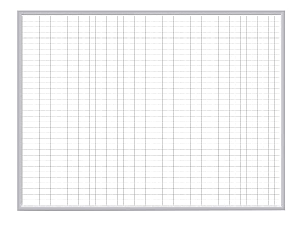 Ghent Grid 1" x 1" Magnetic Dry-Erase Whiteboard,