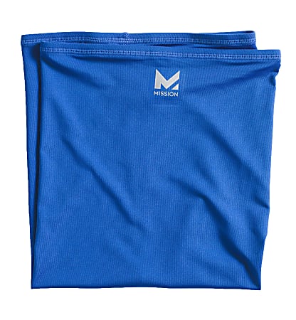 Mission Cooling Neck Gaiter, One Size, Blue