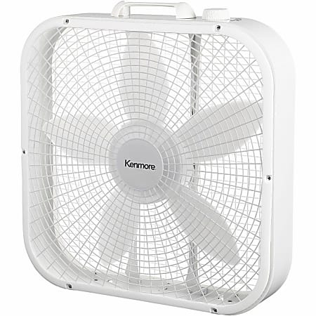 Kenmore Box Floor Fan - 3 Speed - White