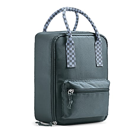 Fit & Fresh Connor Insulated Lunch Tote, 10-1/2”H x 8”W x 4-1/2”D, Boulder Gray