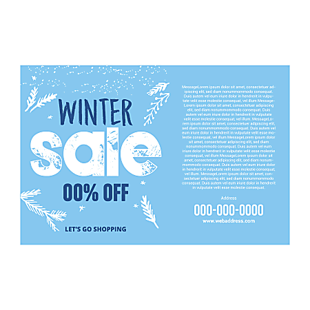 YARD SIGN BRIGHT BLUE