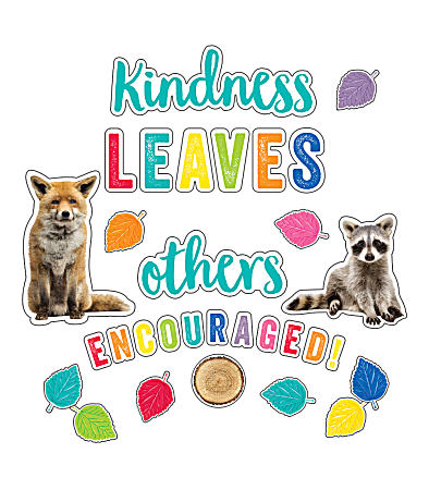 Schoolgirl Style Woodland Whimsy Kindness Leaves Others Encouraged Bulletin Board Set