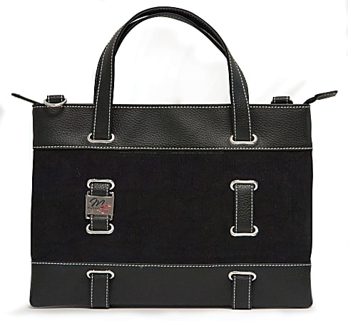 Mobile Edge For Her Classic Corduroy Tote With 15" Laptop Pocket, Black, 3460484