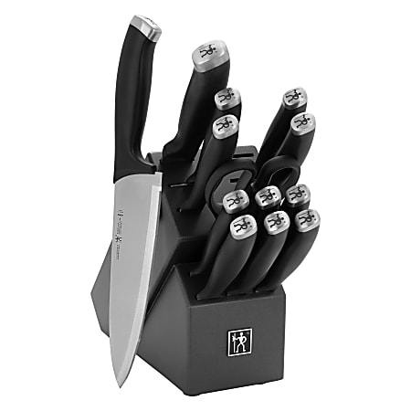 Henckels Silvercap 14-Piece Knife Block Set, Gray