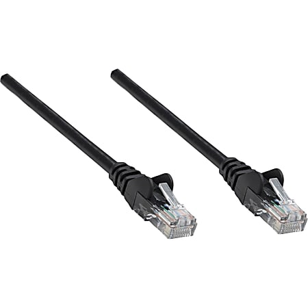 Intellinet Network Solutions Cat5e UTP Network Patch Cable, 10 ft (3.0 m), Black - RJ45 Male / RJ45 Male