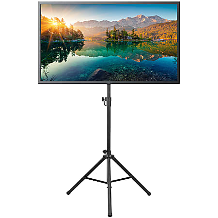 Mount-It! Portable TV Tripod Stand For 37” - 70” Displays, Black