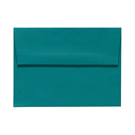 LUX Invitation Envelopes, A2, Peel & Press Closure, Teal, Pack Of 50