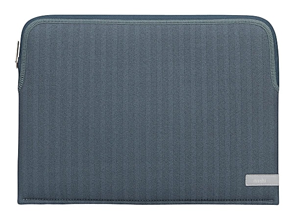 Moshi Pluma Carrying Case (Sleeve) for 13" Apple, Microsoft Surface Pro X, Surface Pro 7, Surface Pro 4 MacBook Pro (Retina Display), MacBook Air (Retina Display), MacBook Air, MacBook Pro - Denim Blue - 9.5" Height x 1" Width x 12.8" Depth