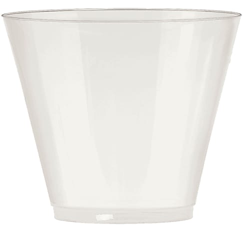 Amscan Plastic Cups, 9 Oz, Pearl, 72 Cups Per Pack, Set Of 2 Packs